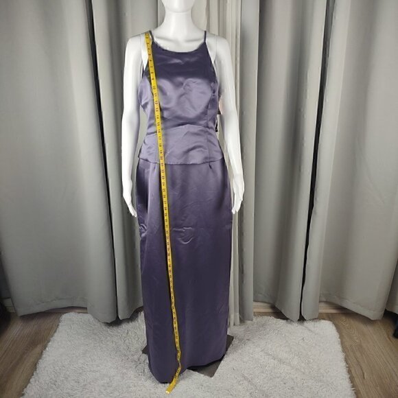 David's Bridal Michaelangelo Lilac Sleeveless Formal Maxi Dress Size 10 (NWT). - Picture 5 of 14